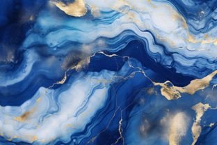 Blue and Gold Marble Texture Graphic by Forhadx5 · Creative Fabrica
