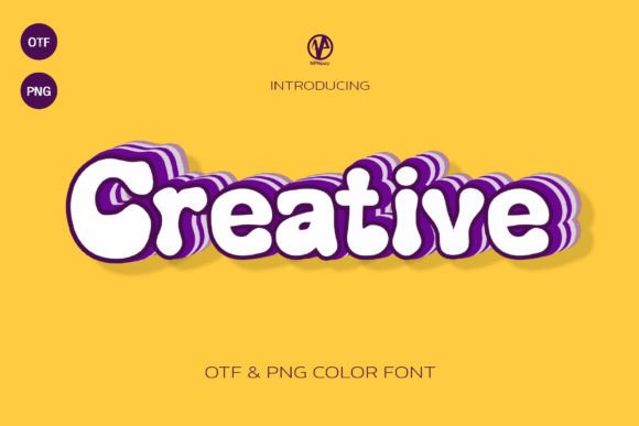 Colorful Fonts [2026] | Best Two-color & Multi Color Fonts - Creative ...