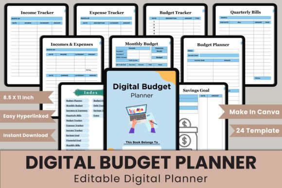 Digital Budget Planner Canva Interior