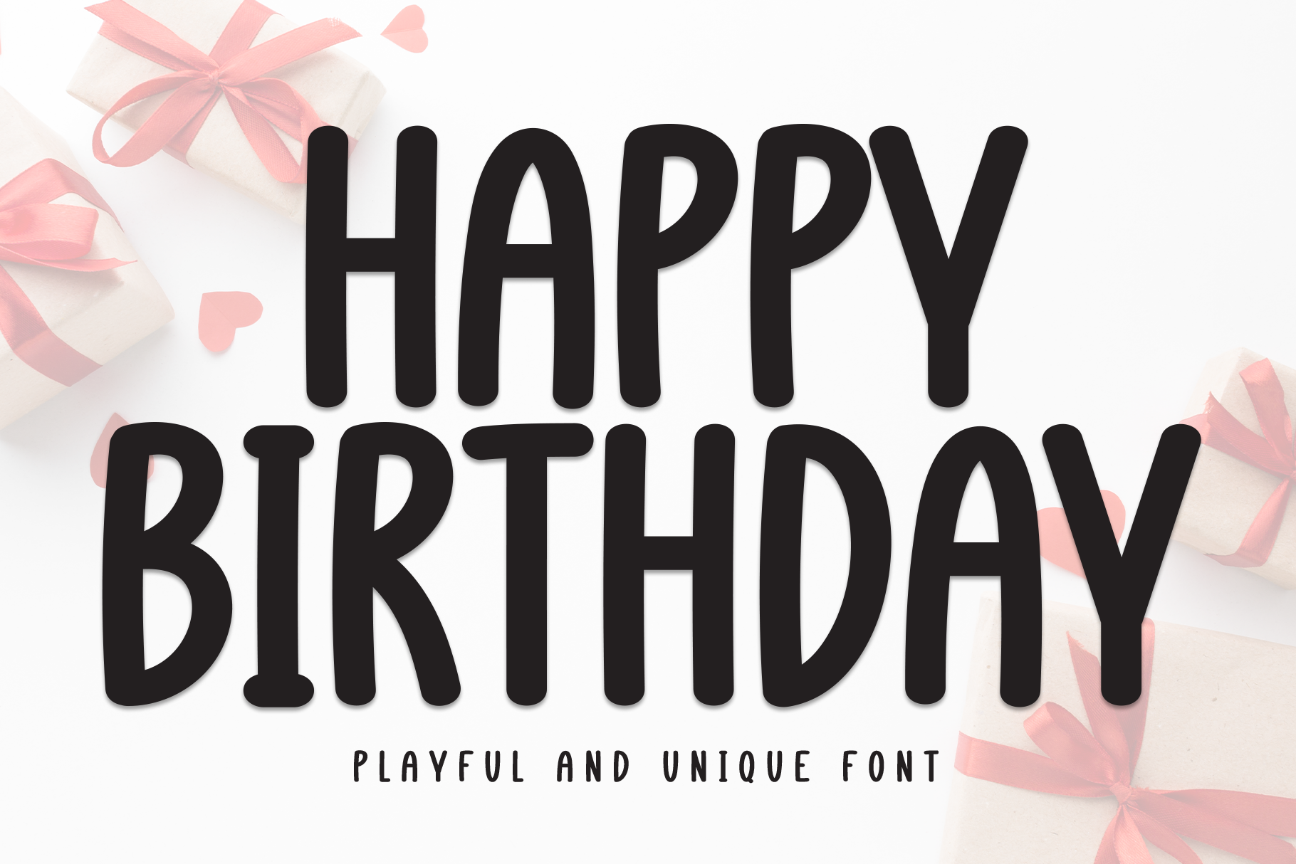 happy birthday フォント