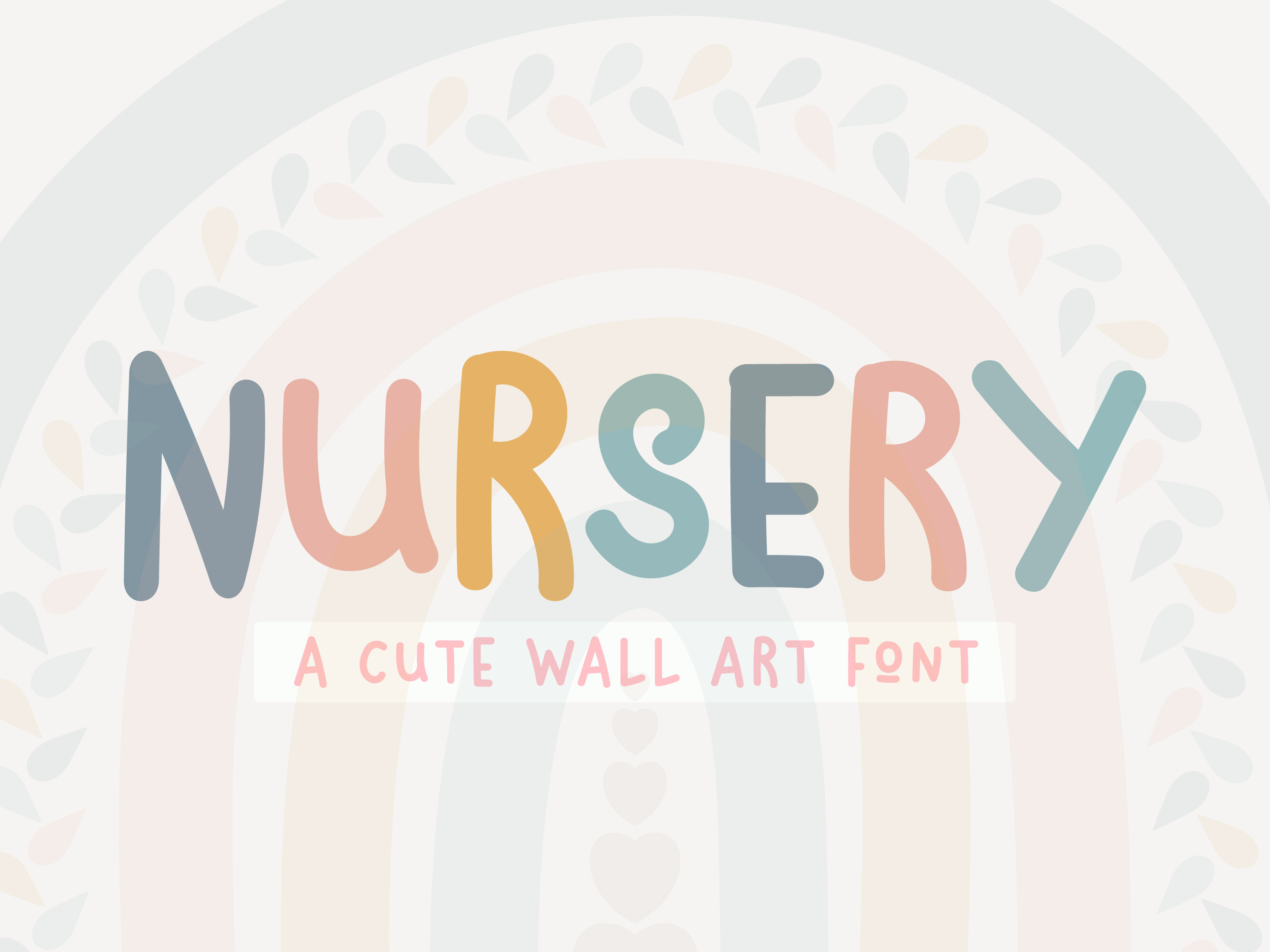 Nursery preview — trendy cute handwritten font