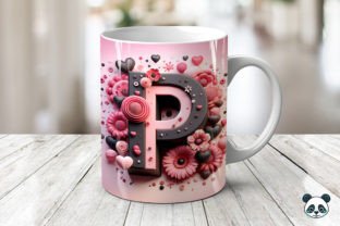 Valentine Alphabet 3D Mug Wrap Bundle Graphic by Pandastic · Creative ...