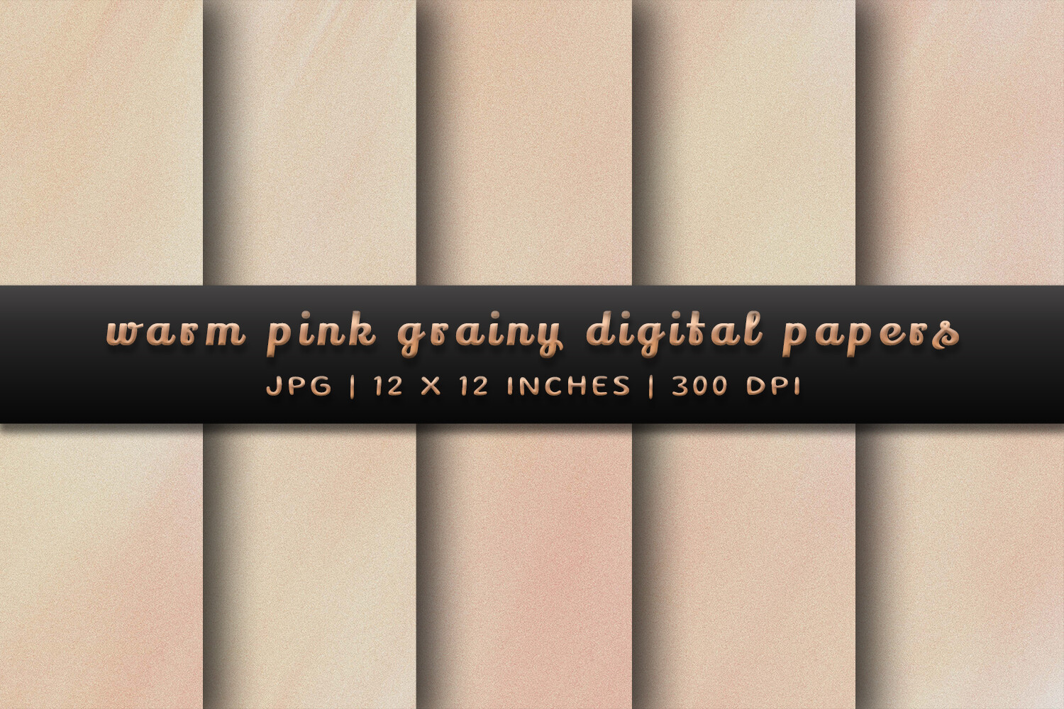 Warm Pink Grainy Digital Papers Graphic by Pugazh Logan · Creative Fabrica