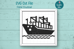 Container Ship Svg Css Code Container Cargo Ship SVG Cut File Graphic by kaybeesvgs · Creative Fabrica