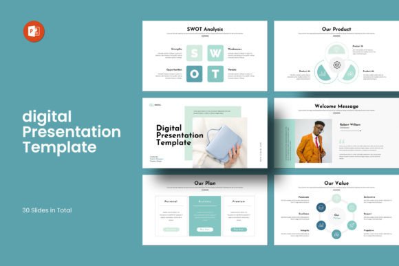 Digital PowerPoint Presentation Template