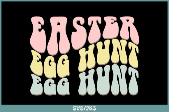 Easter Egg Hunt Retro SVG Design