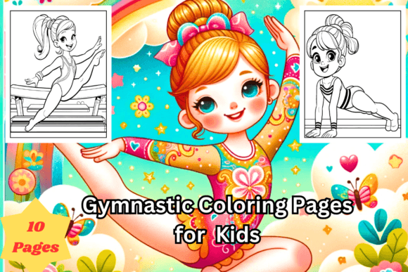 Gymnastic Coloring Pages for Kids