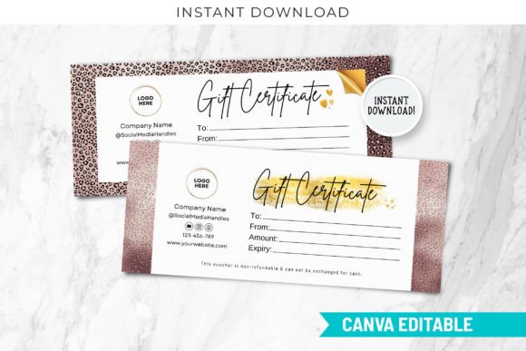 Leopard Rose Gold Gift Certificate
