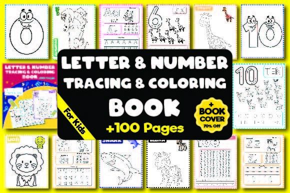 Letter Number Tracing and Coloring BOOK