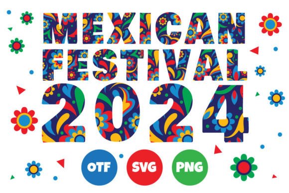 Mexi Festi Font PNG with transparent background - Preview 1
