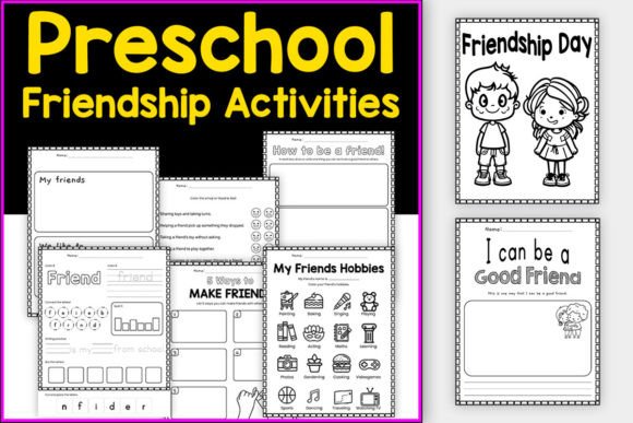 Preschool Friendship Activities Printabl