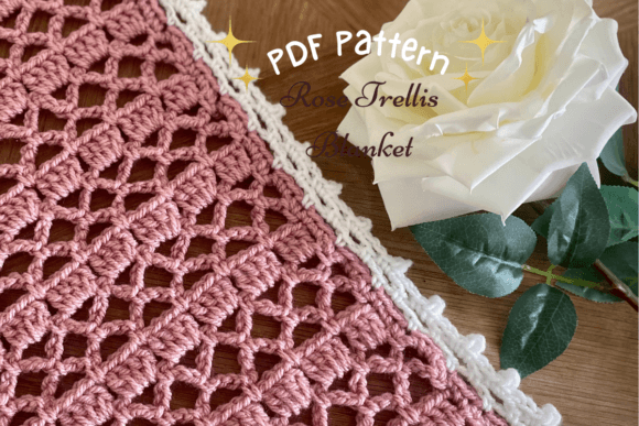 Rose Trellis Crochet Blanket Pattern