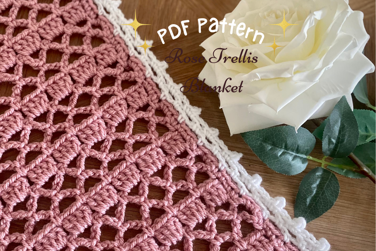 Rose Trellis Crochet Blanket Pattern