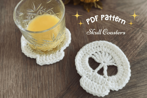 Skull Coaster Crochet Pattern