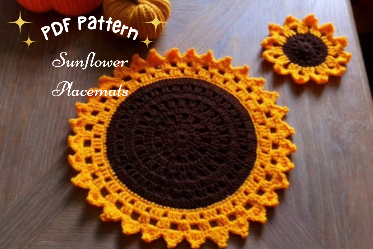 Sunflower Placemat Crochet Pattern