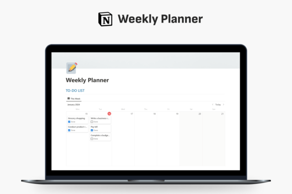 Weekly Planner Notion Template