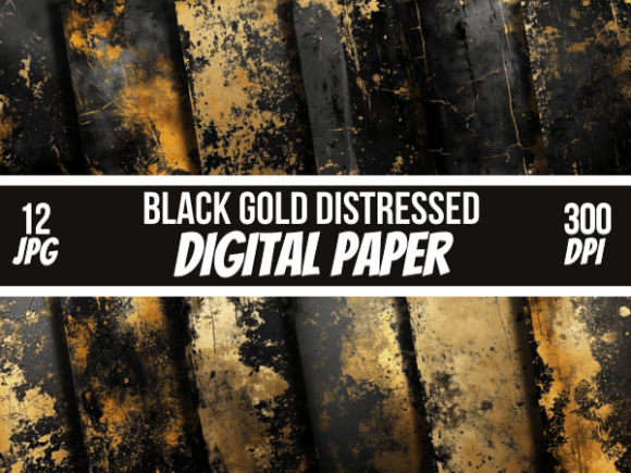 Black Gold Rough Vintage Backgrounds