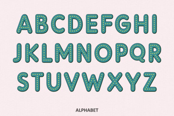 Easter Dotted Font - Preview 1
