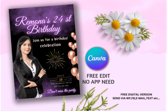 Editable Birthday Invitation Template