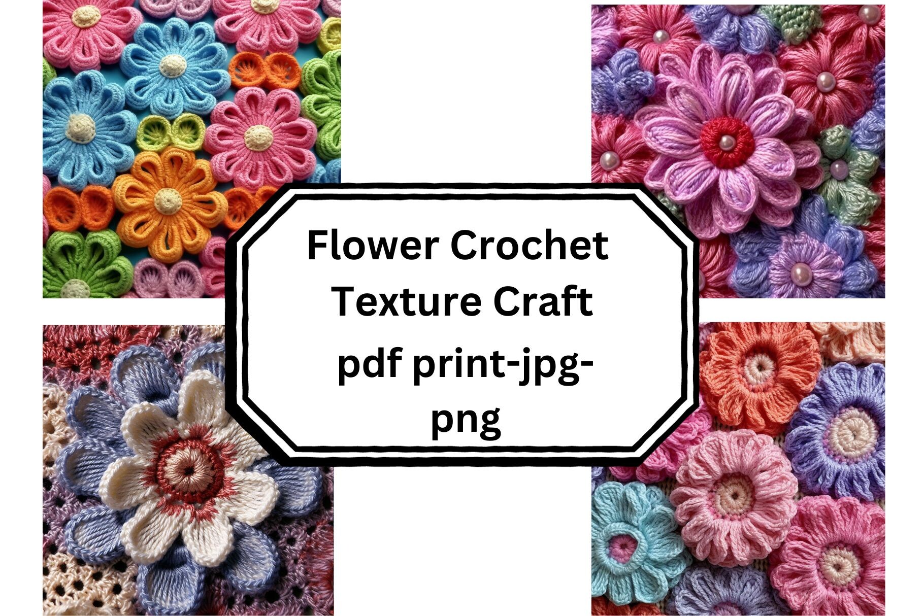 Flower Crochet Texture Craft