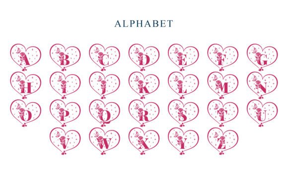 Lovely Valentine Font PNG with transparent background - Preview 3