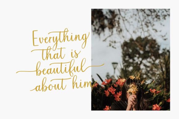 Nazelia Script Font PNG with transparent background - Preview 1