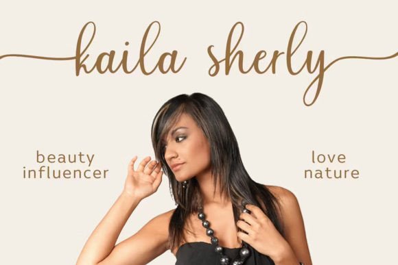 Nazelia Script Font PNG with transparent background - Preview 2