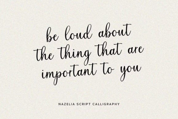 Nazelia Script Font PNG with transparent background - Preview 3