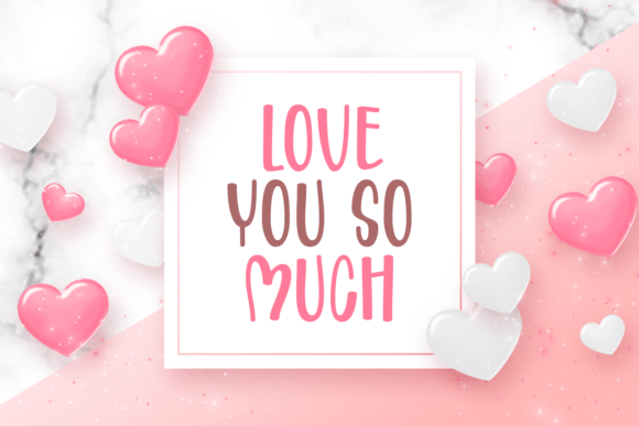 Perfect and Lovely Font PNG with transparent background - Preview 1