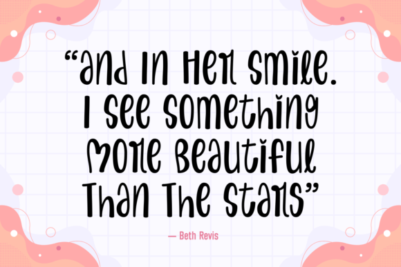 Perfect and Lovely Font PNG with transparent background - Preview 4