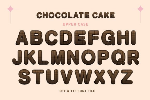 Chocolate Cake Font - Preview 1