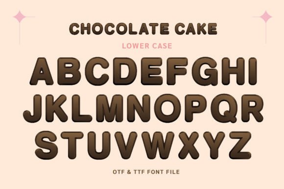 Chocolate Cake Font - Preview 2