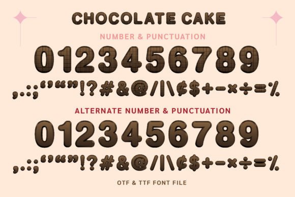 Chocolate Cake Font - Preview 3