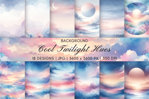 Cool Twilight Hues Background