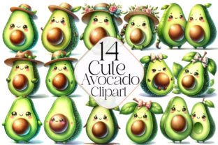 Cute Avocado Sublimation Bundle Graphic by SmMedia · Creative Fabrica