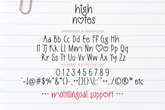 High Notes Font - Preview 6