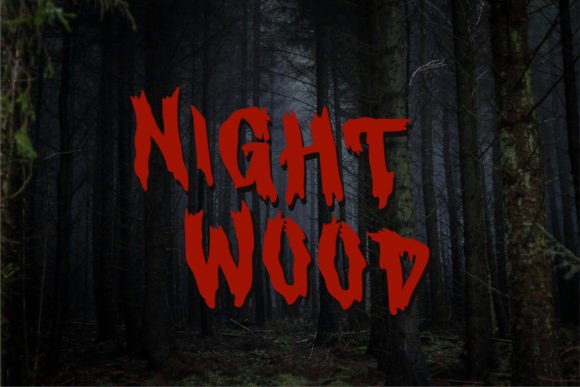 Night Band Font PNG with transparent background - Preview 3