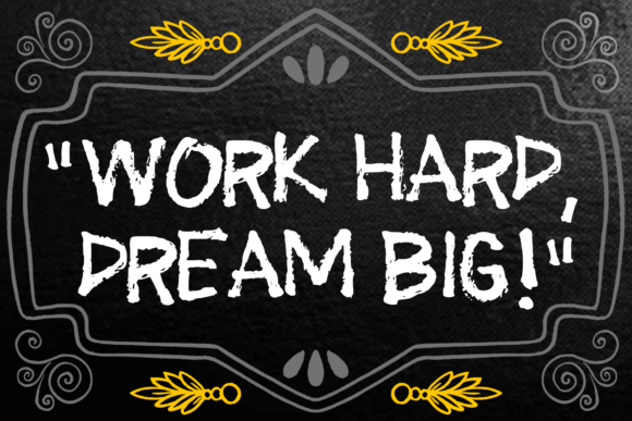Paint Brush Font PNG with transparent background - Preview 1