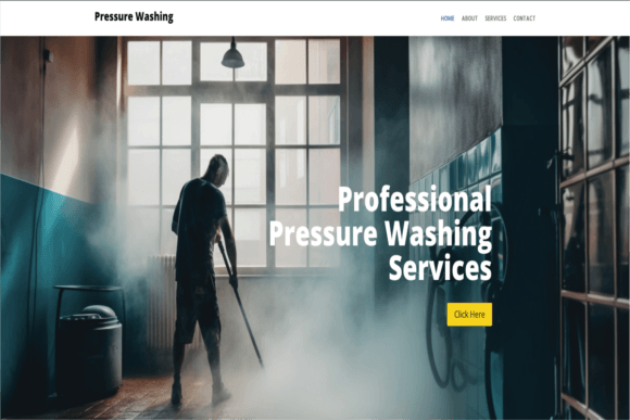 Pressure Washing Divi Theme Layout