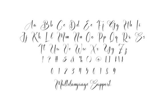 Shirley Bianca Font PNG with transparent background - Preview 2