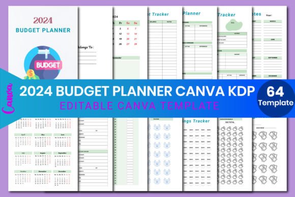2024 Budget Planner Canva KDP
