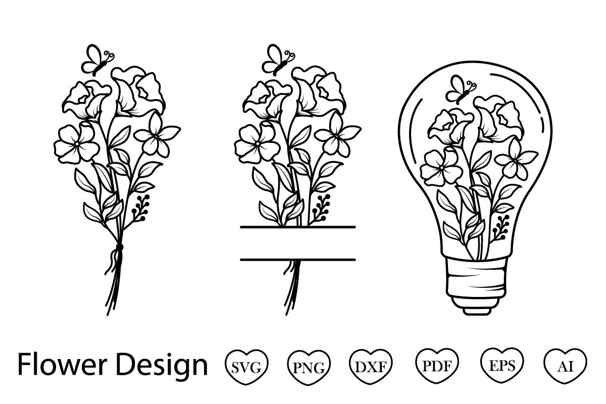 Flowers Svg Bundle Flower Svg Graphic by Tadashop Design · Creative Fabrica
