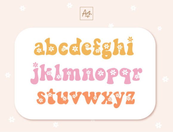 Groovy Flower Font - Preview 2