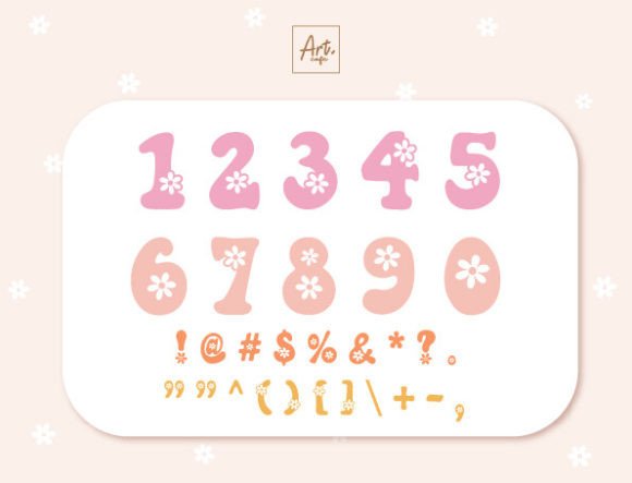 Groovy Flower Font - Preview 3