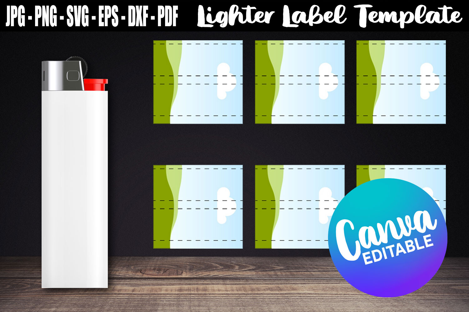 Lighter Label Canva Template Editable Graphic by Aleksa Popovic ...