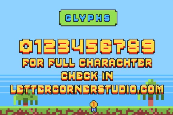 Pixelcraft Font PNG with transparent background - Preview 3
