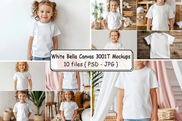 Kisd T-shirt Mockup Bundle Graphic Baby & Kids Clothing By Artistry Alley