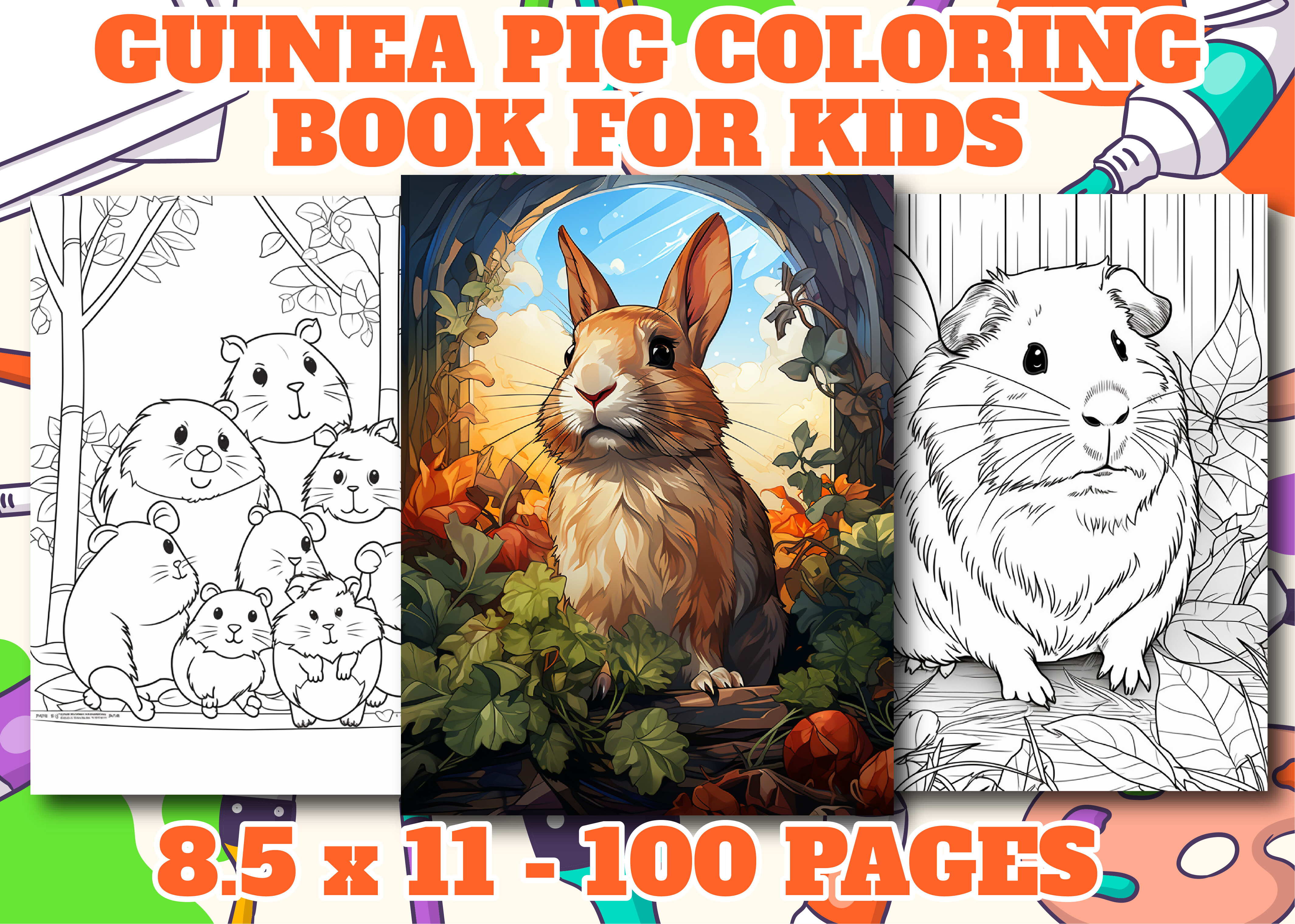 Guinea Pig Coloring Page
