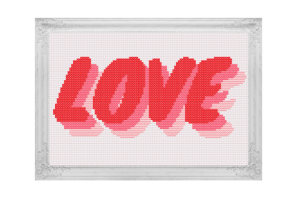 Love Echo Cross Stitch Pattern