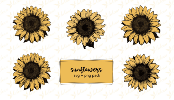 Sunflower PNG and SVG Bundle